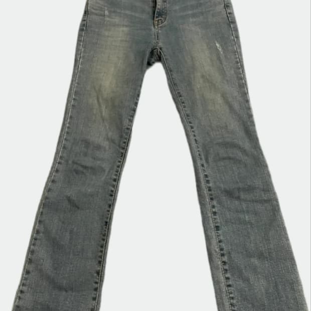 빈티지 세미와이드 데님 팬츠 S