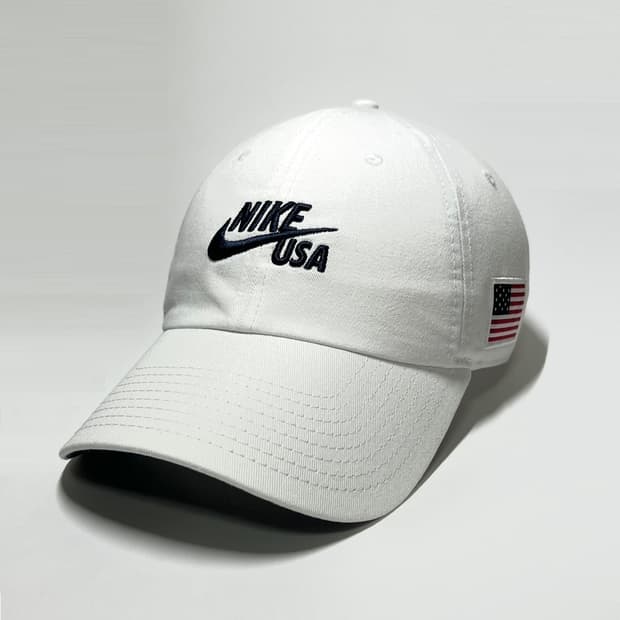 NIKE 나이키 헤리티지86 USA 미국 국대 화이트 볼캡 모자 올림픽
