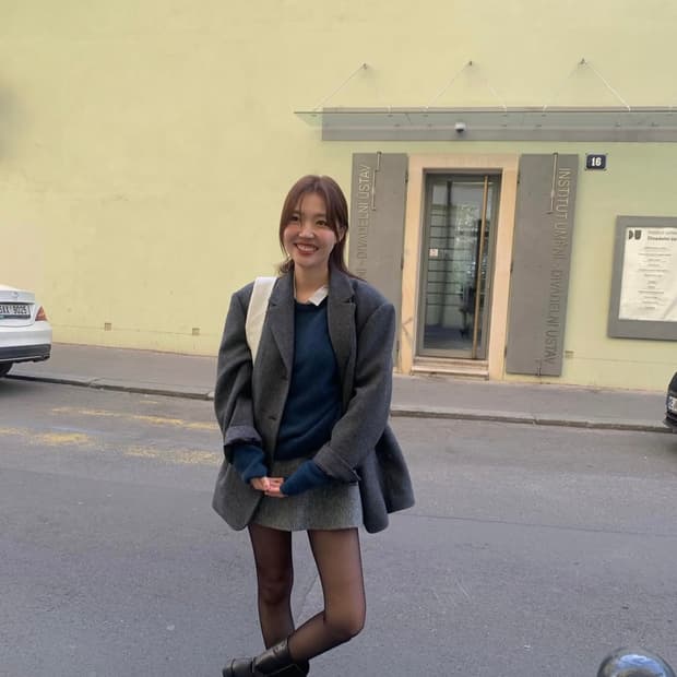 타낫 풀오버니트 네이비