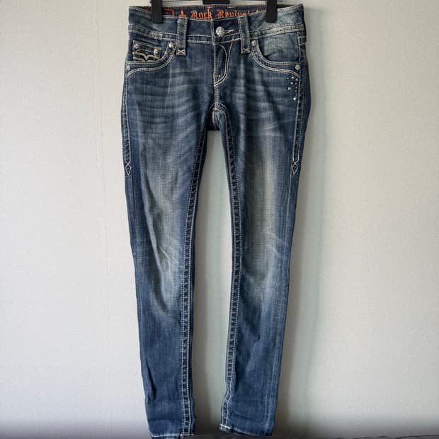 Y2K Low Rise Back-Detail Skinny Jeans