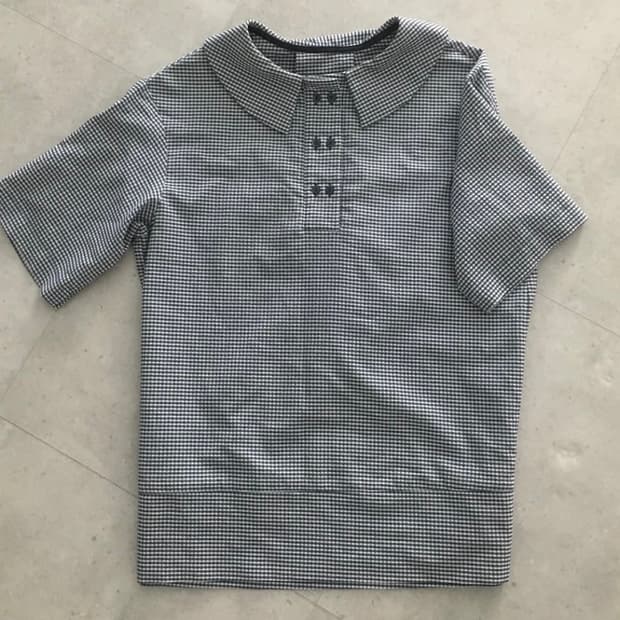 Double button check shirts