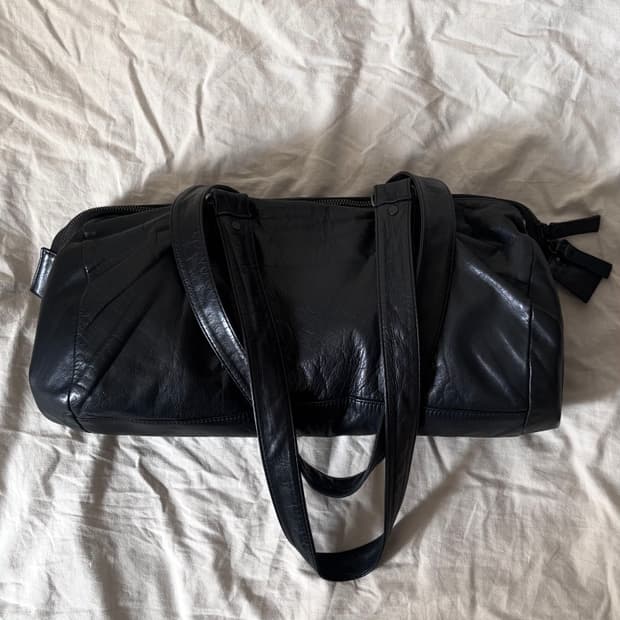 요지야마모토 레더 더플백