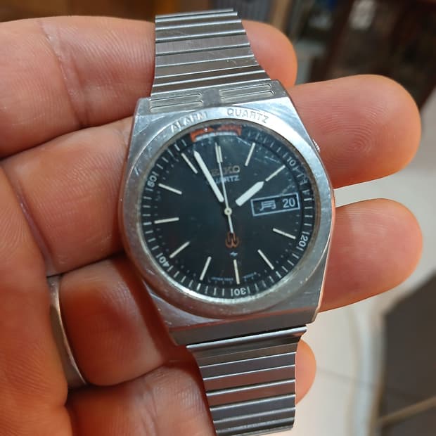 빈티지 세이코 알람쿼츠 시계