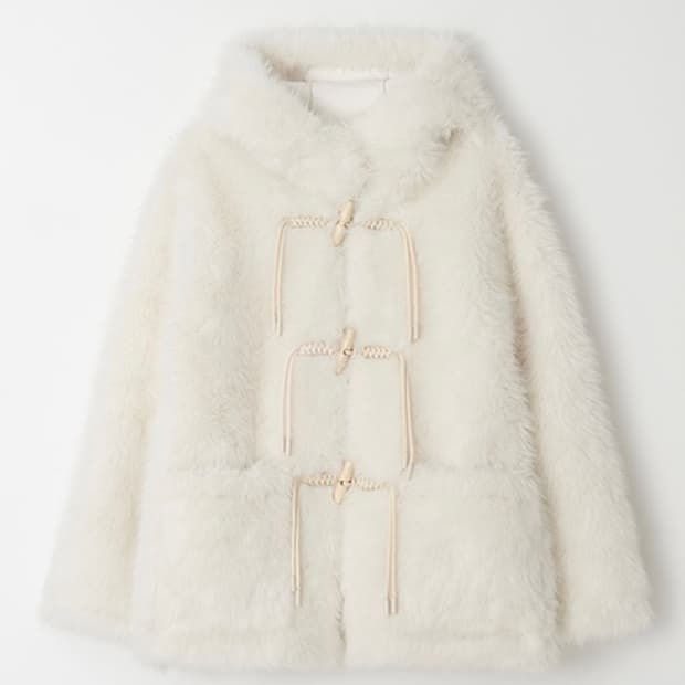 론론 fur toggle hooded jacket 퍼자켓 겨울여행 삿포로