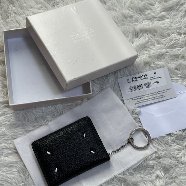 메종 마르지엘라 키링 카드지갑 블랙