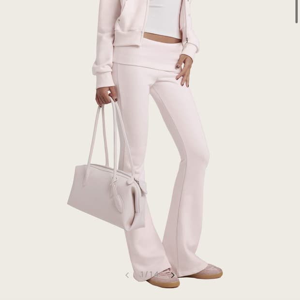 클리시어 sheer romance folded 팬츠 트레이닝 핑크