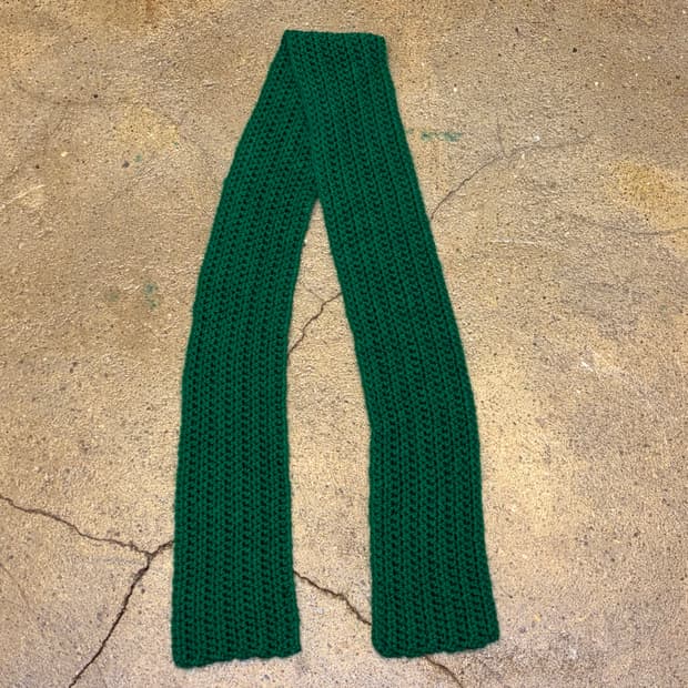 미국 빈티지 니트 핸드메이드 손뜨게 머플러 목도리