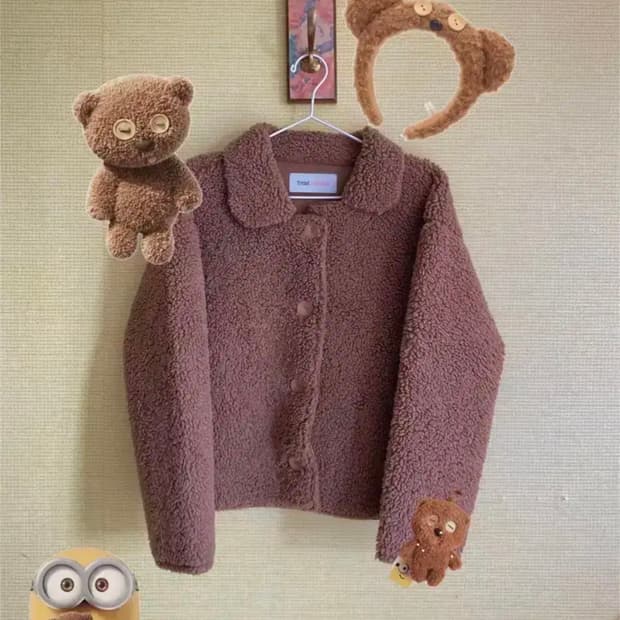 빈티지 미니언즈 팀 후리스 자켓 아우터