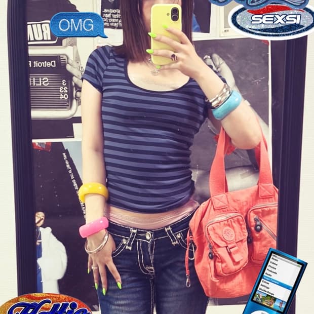 홀리스터 스쿱넥 스트라이프 반팔 티셔츠 M
