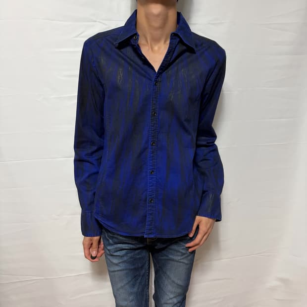 Civarize Blue Coated Shirt Jacket