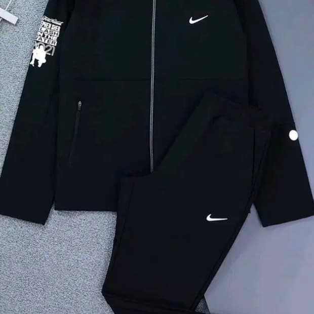 나이키 블랙 본딩기모 트레이닝복 세트