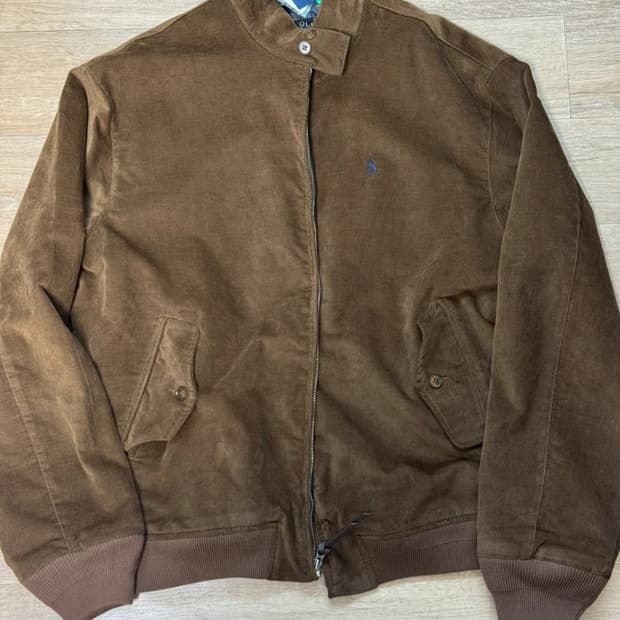 폴로 랄프로렌 스웨이드 해링턴 봄버 자켓 L