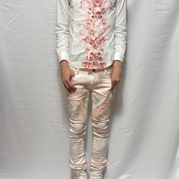 00s Cook Jeans Painted Skinny Jeans