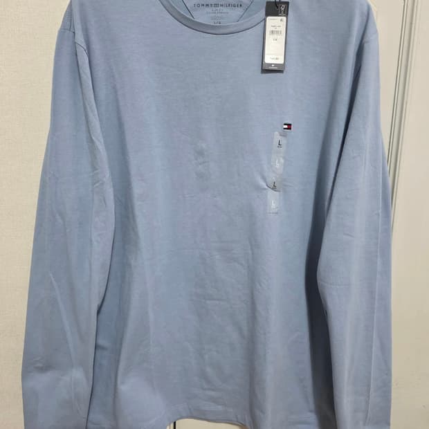 [새제품] 타미힐피거 스트레치 코튼 롱슬리브 긴팔티 L