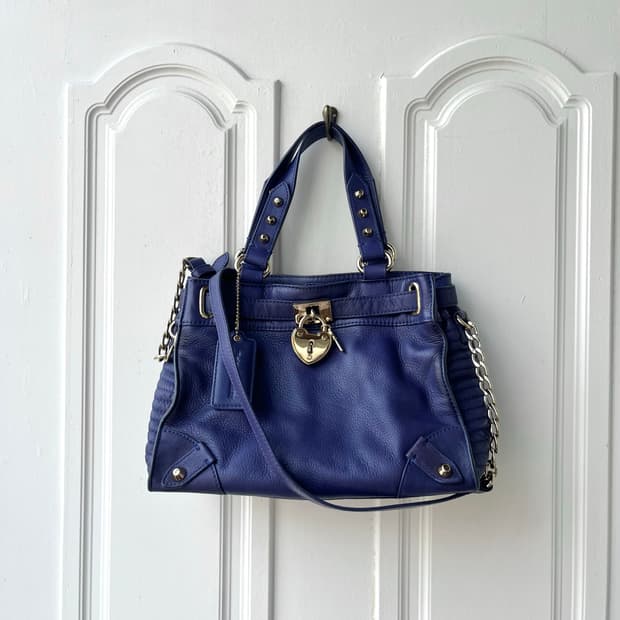 Juicy Couture 쥬시꾸뛰르 블루 스터드 체인 숄더백 갸루 y2k