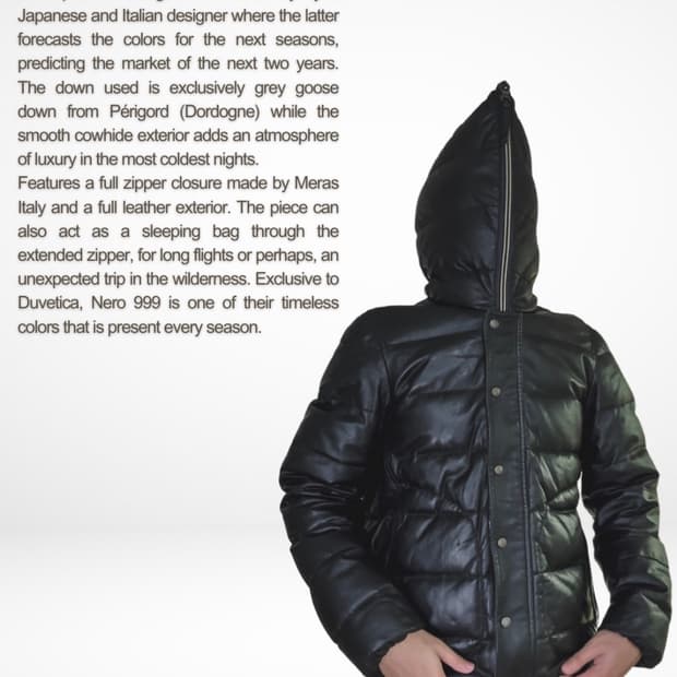 듀베티카 12fw 김프 레더 다운자켓