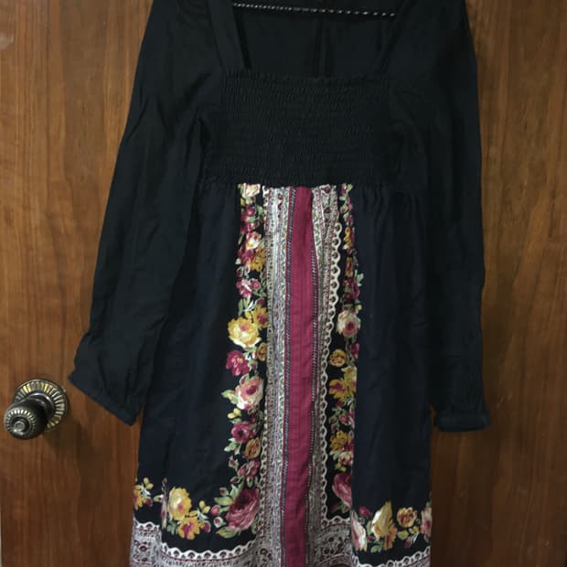 엔틱 미니 원피스