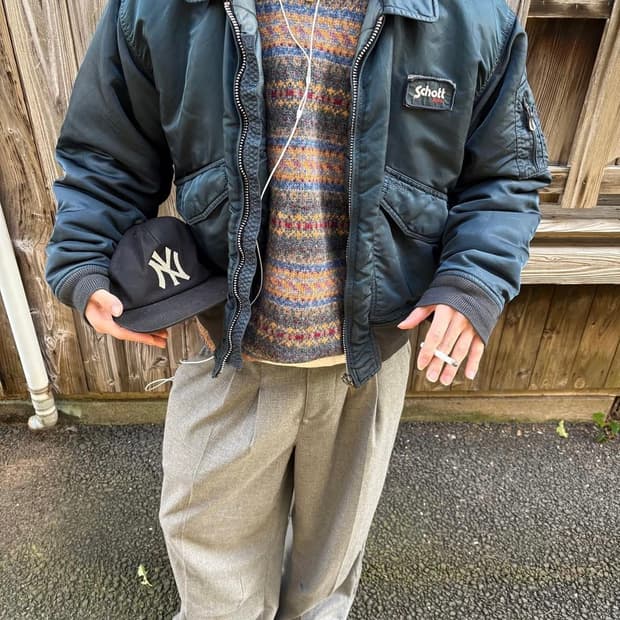 Vintage Schott CWU-R Flight Jacket