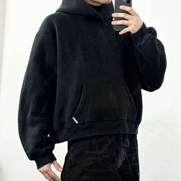 알렉산더왕 크롭 후드