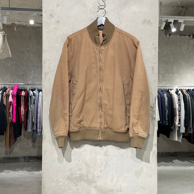 dkny 카키 코튼 집업 자켓