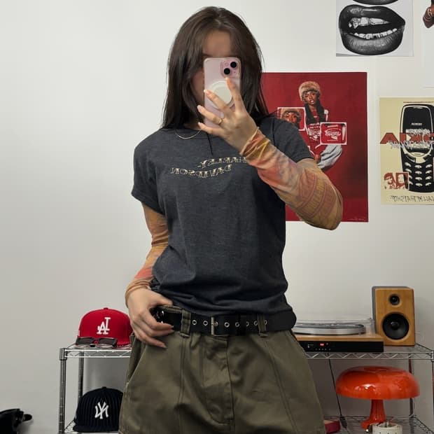할리데이비슨 00s 레이어드 롱슬리브 티셔츠