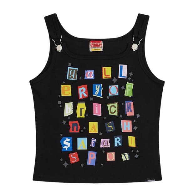 사파리스팟 1/2 스티커팩 서스펜더 슬리브리스 블랙