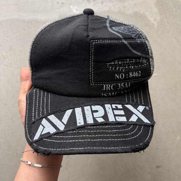 AVIREX Military Patchwork Mesh Cap