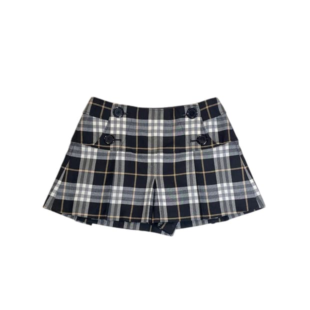 버버리 체크 치마바지
