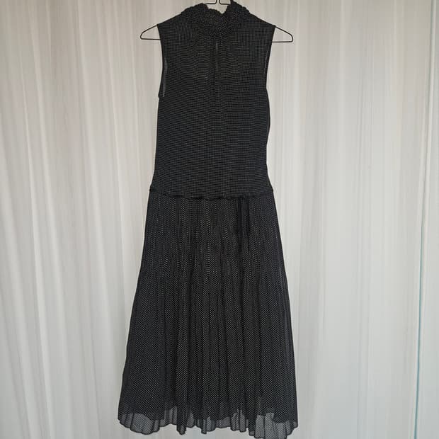 comme ca ism 도트 셔링 홀터넥 원피스 니혼진 공겜여주 히메갸루