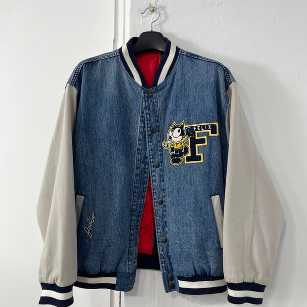 리바이스 x 펠릭스 리버시블 데님 바시티 자켓