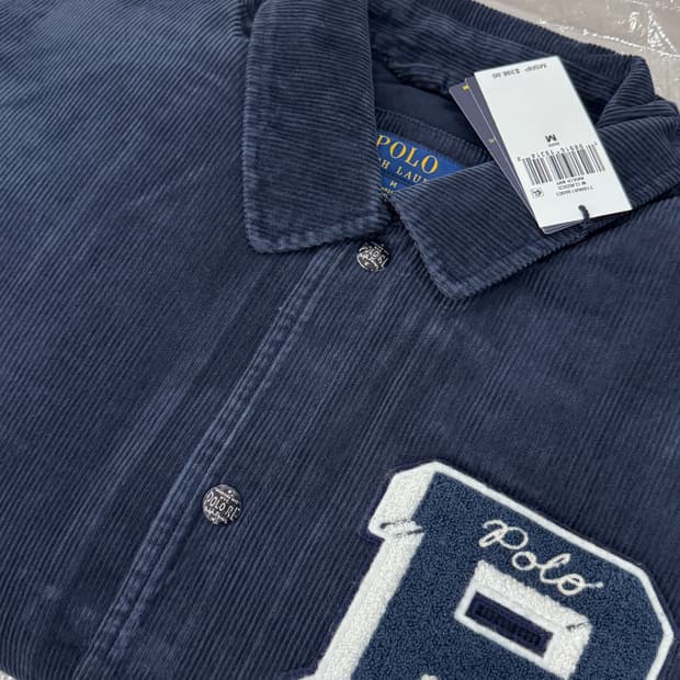 폴로 랄프로렌 25fw 코듀로이 바시티 자켓 M