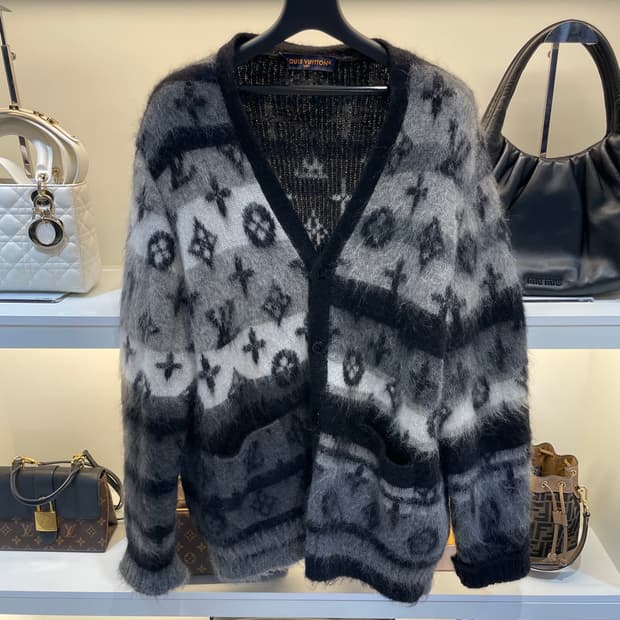 [백화점판/XL] 루이비통 모헤어 가디건