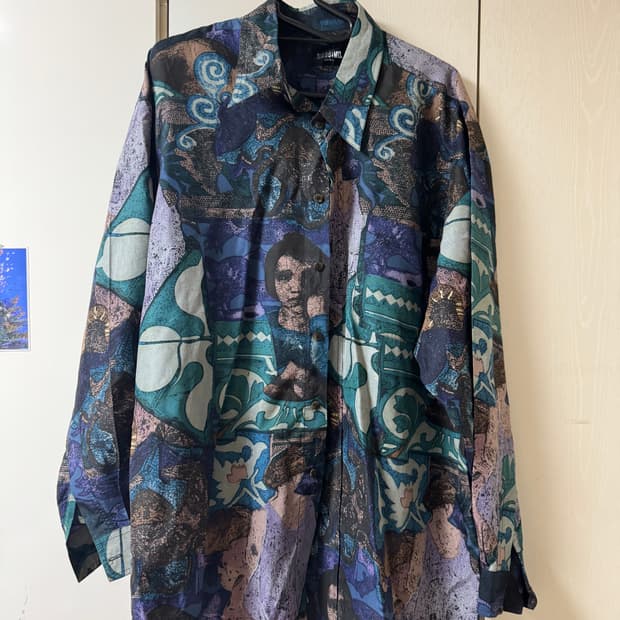 🌊 패턴 셔츠 XL