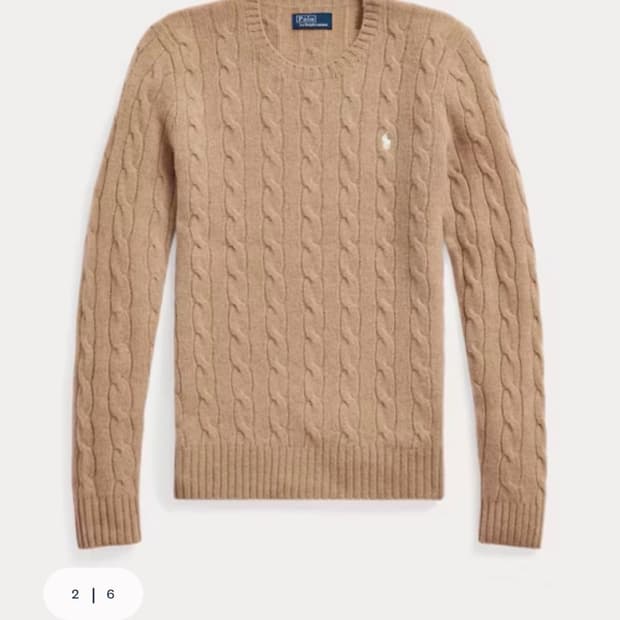 폴로 케이블 니트