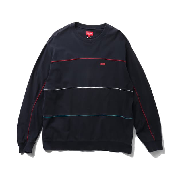 Supreme Multicolor Piping Pique Crewneck