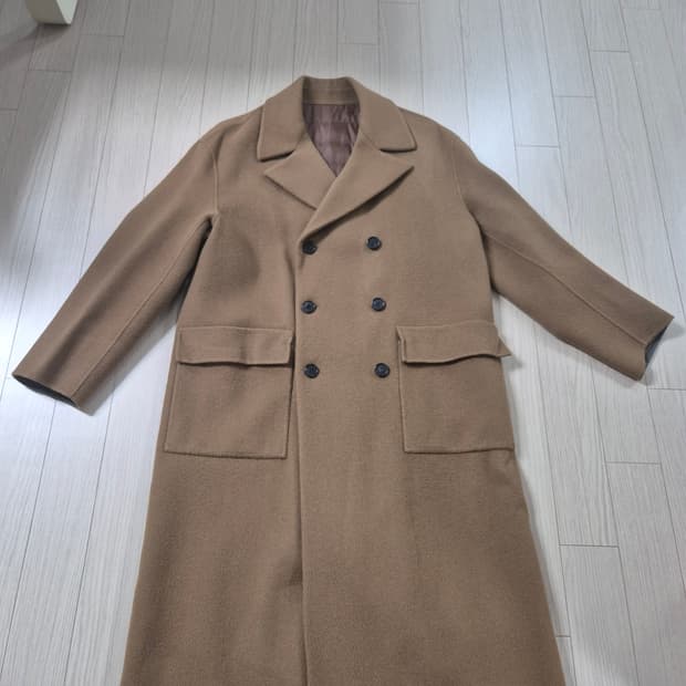 캐서린햄넷런던 캐시미어 핸드메이드코트