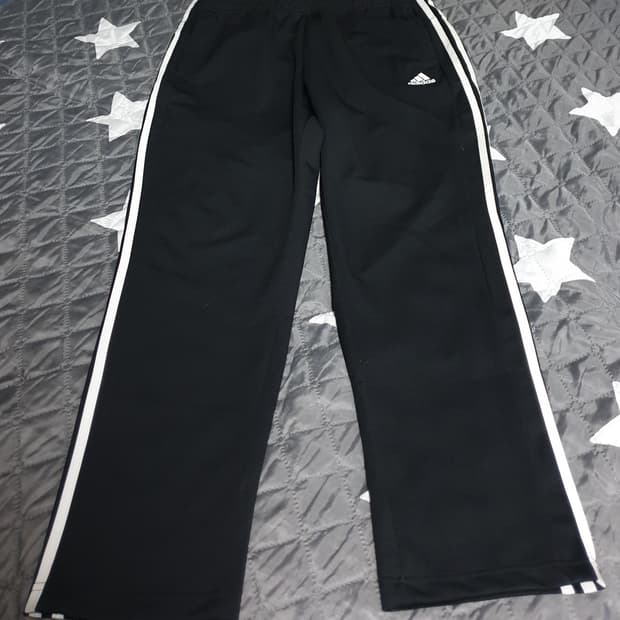아디다스 삼선 웜업 트레이닝 팬츠 블랙 (2XL)