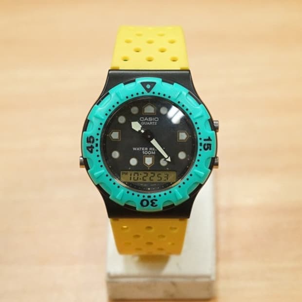 90s 카시오 aw-304 아나디지 시계