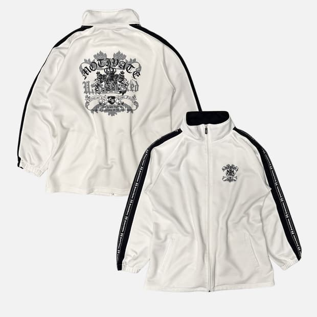 grunge crest taping jersey