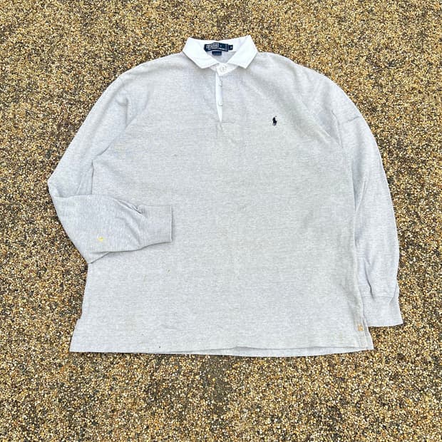 폴로 랄프로렌 그레이 럭비티