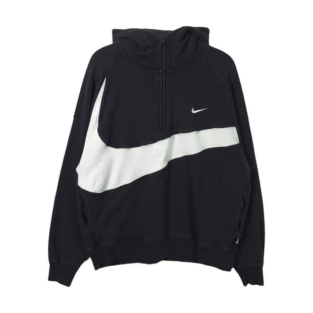 나이키 빅스우시 반집업 후드 블랙 XXL