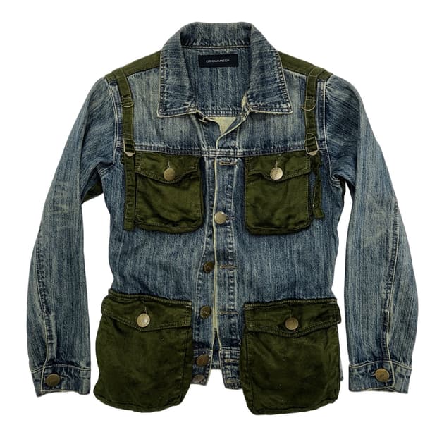 DSQUARED2 디스퀘어드2 파라수트 데님 블루종
