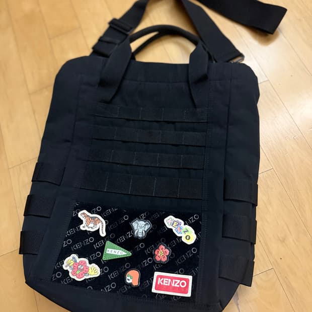 [겐조] 니고 정글 나일론 토트백 (추가 패치 5종 세트 포함)