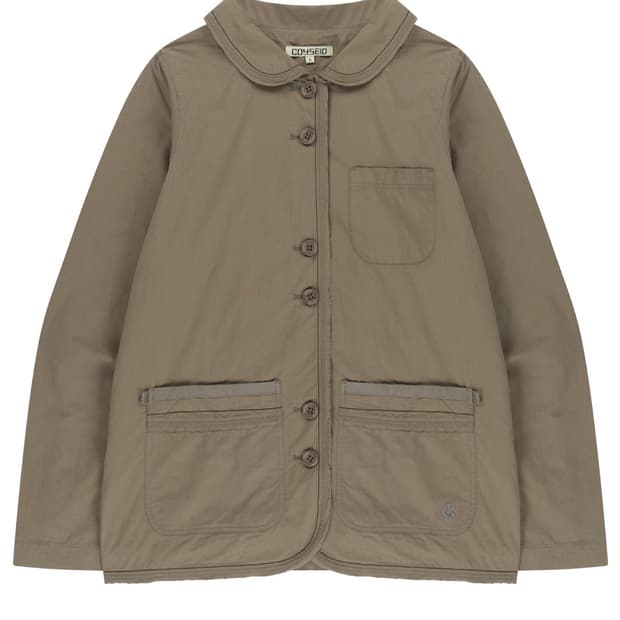 코이세이오 RAW EDGE COTTON JACKET ASH BROWN 2