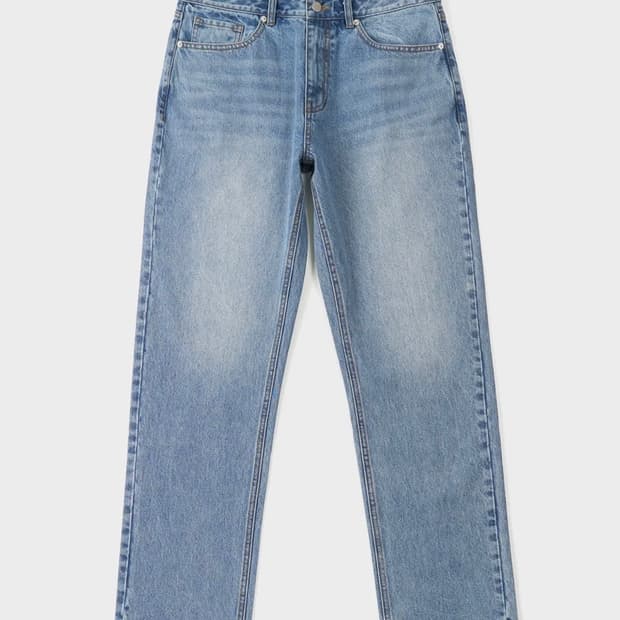 토피 스트레이트 베이직 데님 팬츠