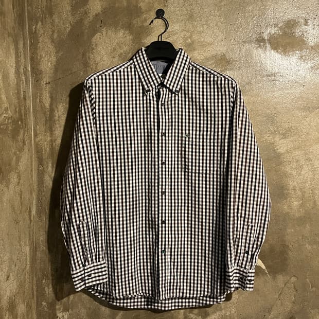 라코스테 체크셔츠