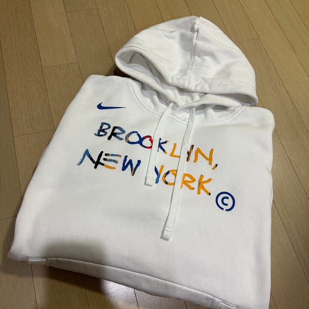 나이키 브루클린 넷츠시티 에디션 후드티 L