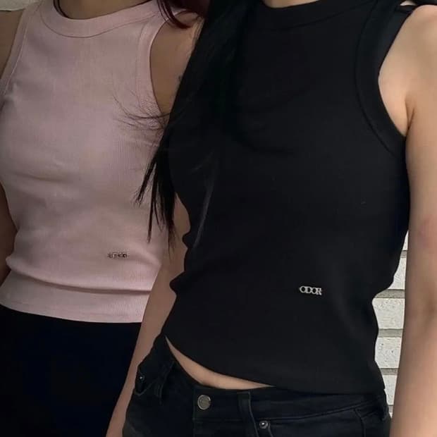 Odor slim sleeveless(블랙/화이트)