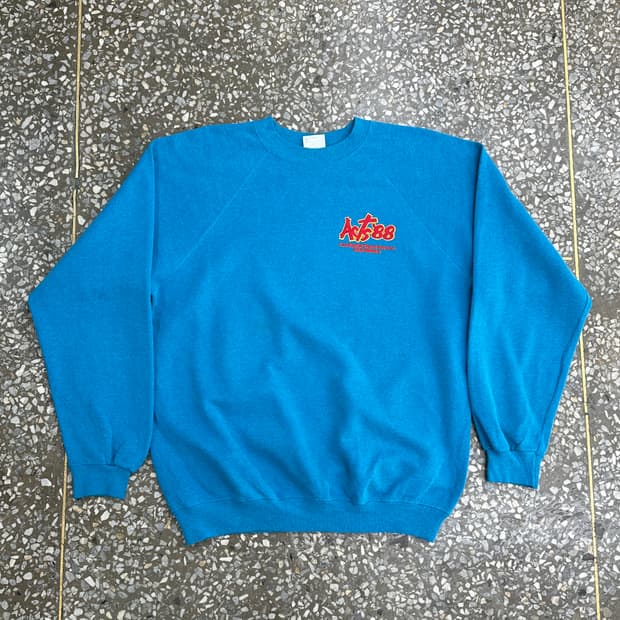 80s USA 헤인즈 Acts`88 빈티지 스웻셔츠 XL