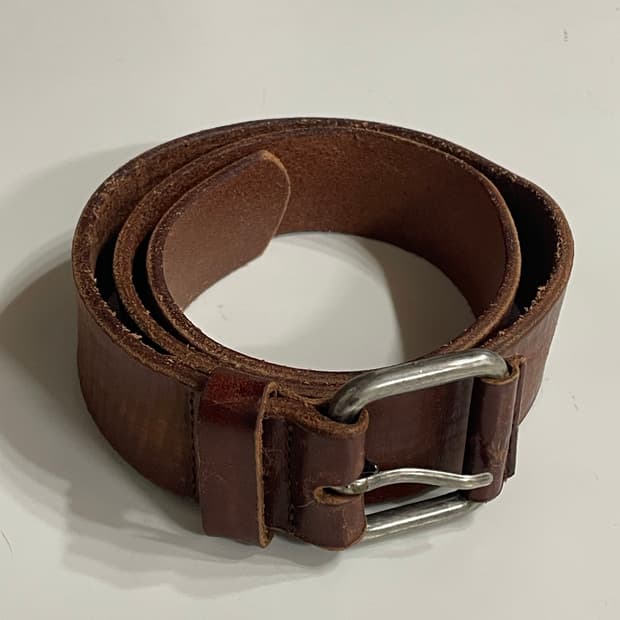 드리스 반 노튼 가죽 벨트